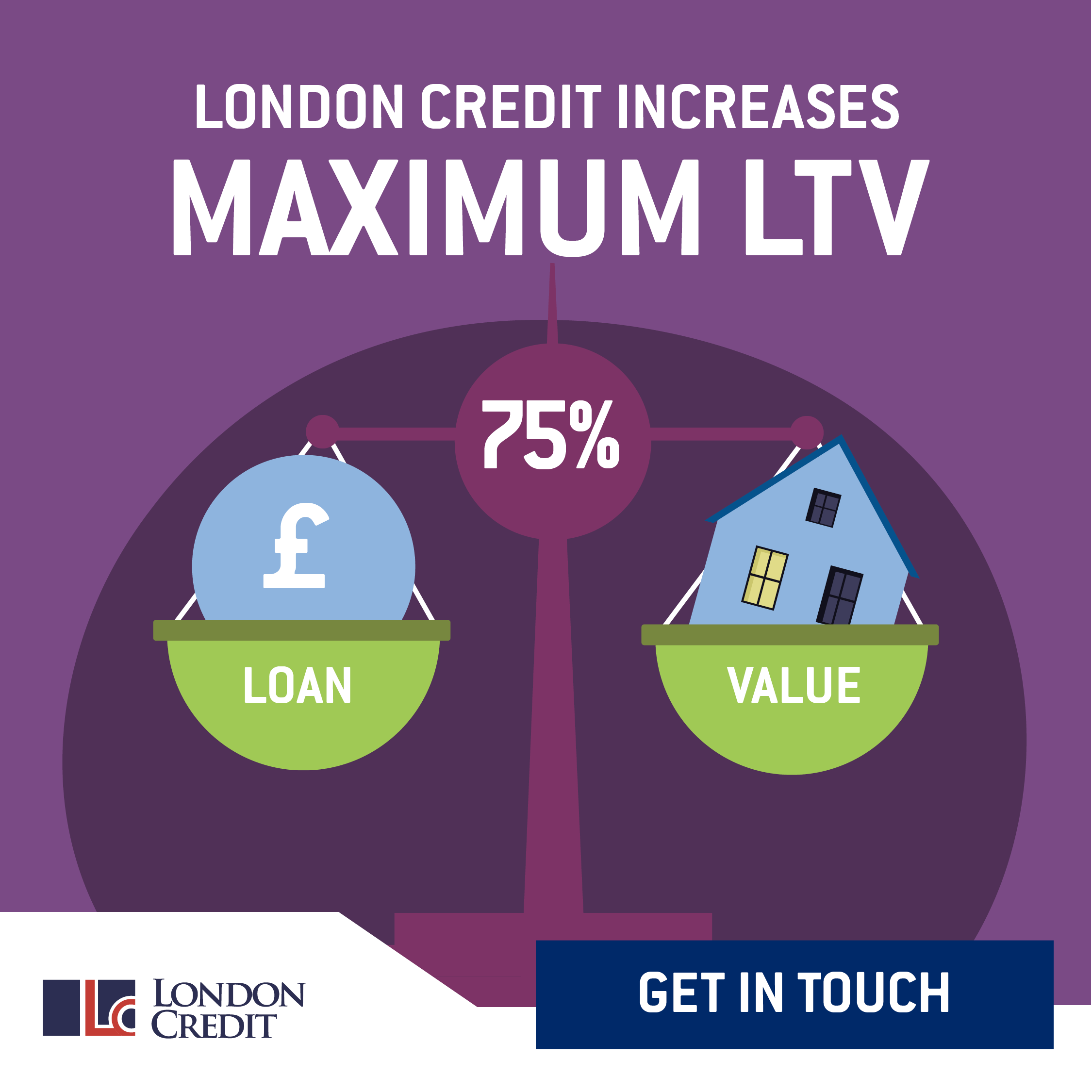 London Credit increases maximum LTV to 75%