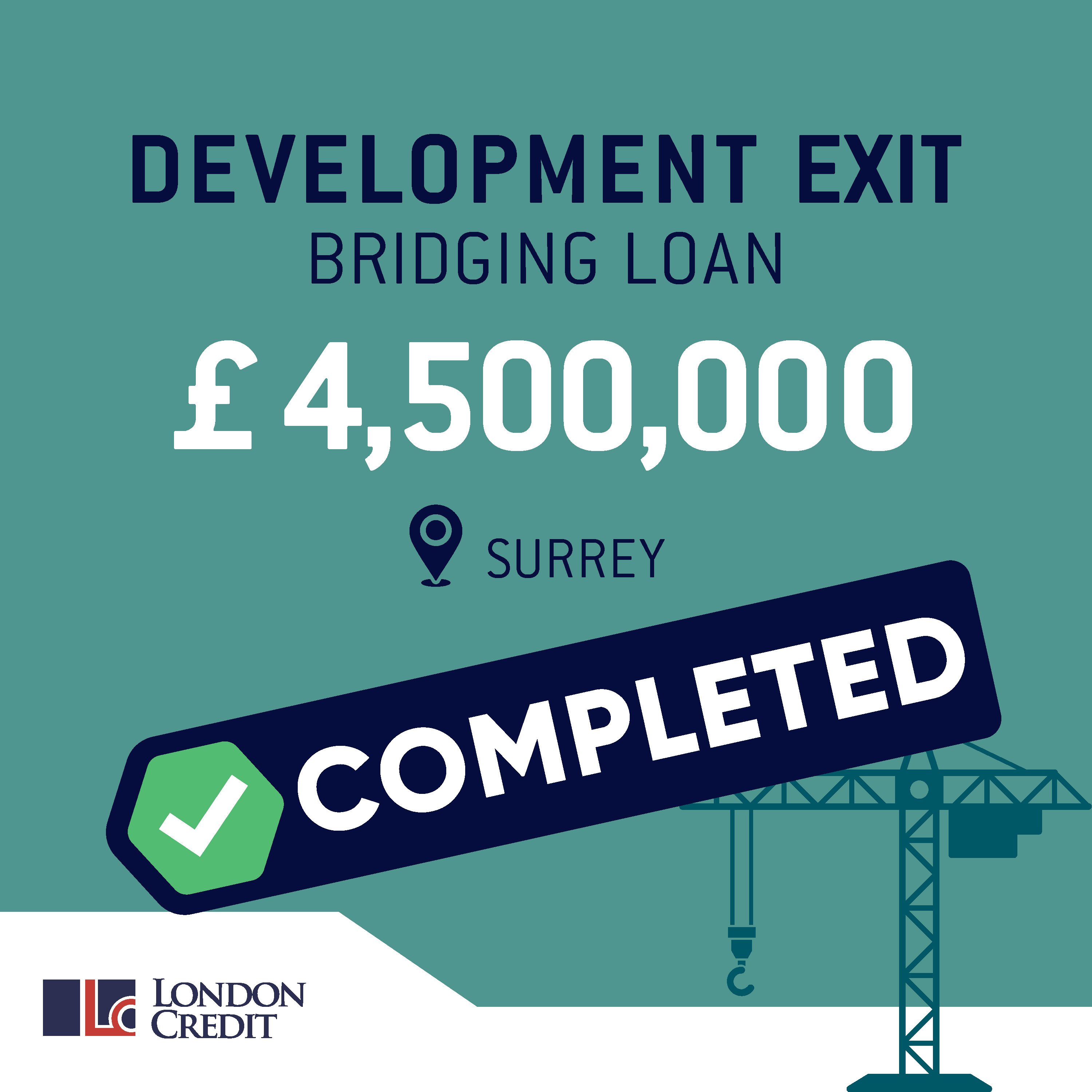 Development Exit Bridging Loan in Surrey