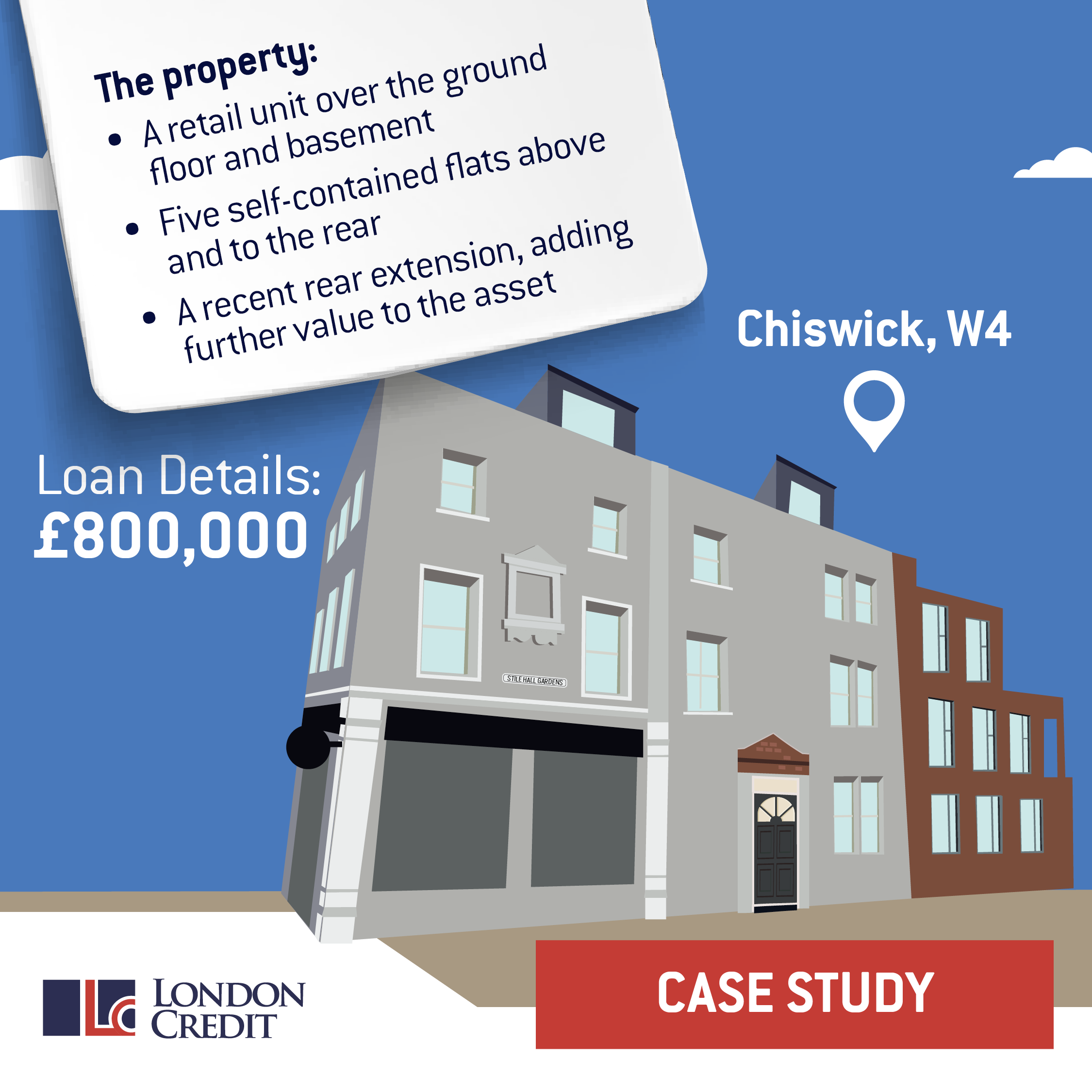 Repeat success: £800k funded for returning client completed in just 5 weeks.