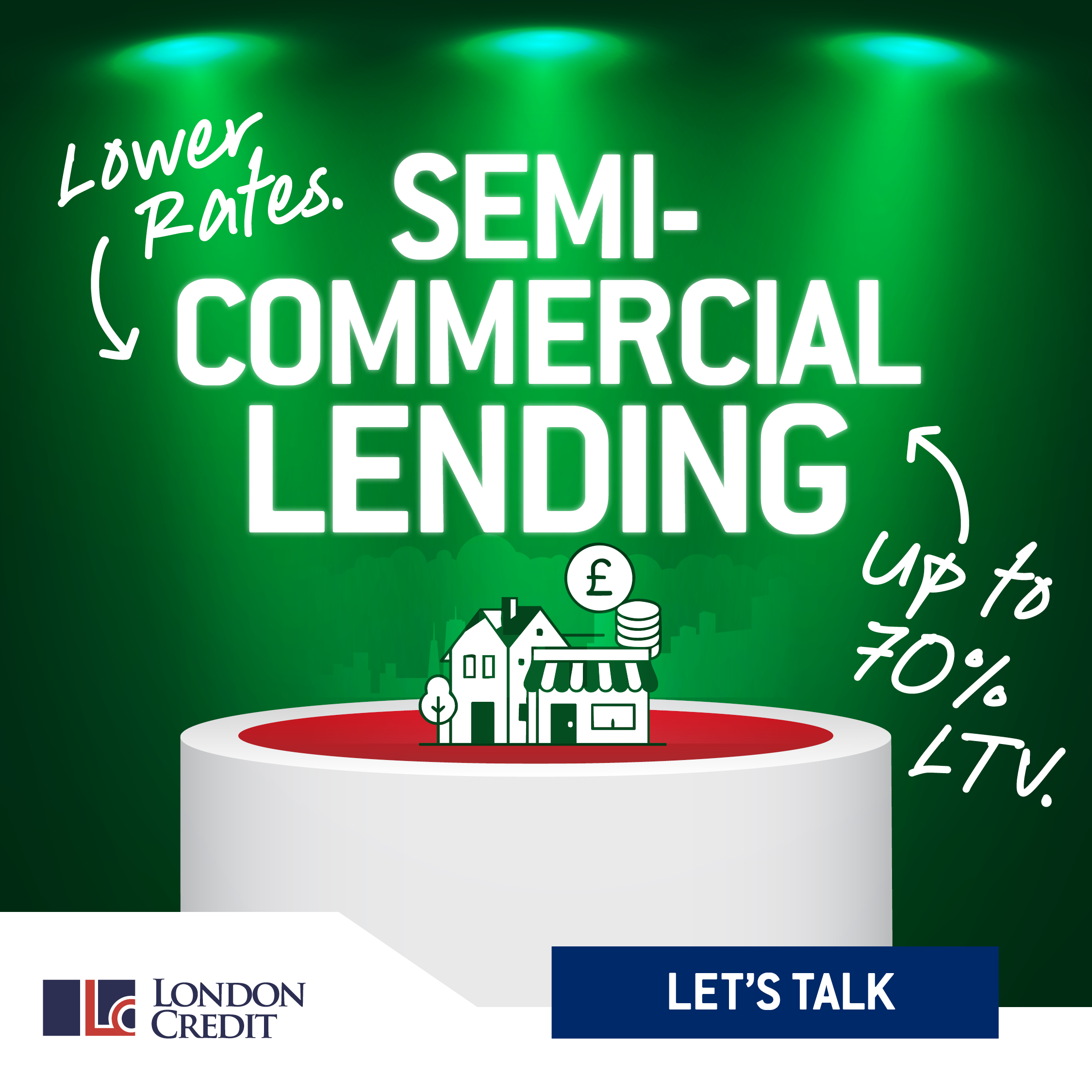 London Credit cuts semi-commercial monthly rates by up to 8 bps